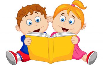 18821722 - children reading a book